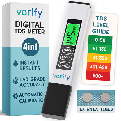 4-in-1 TDS Meter Digital Water Tester